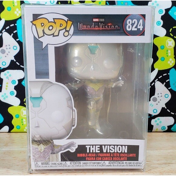 Funko PoP Marvel Wanda Vision The Vision #824 2021 Vinyl Figure + Protector New - Picture 1 of 8